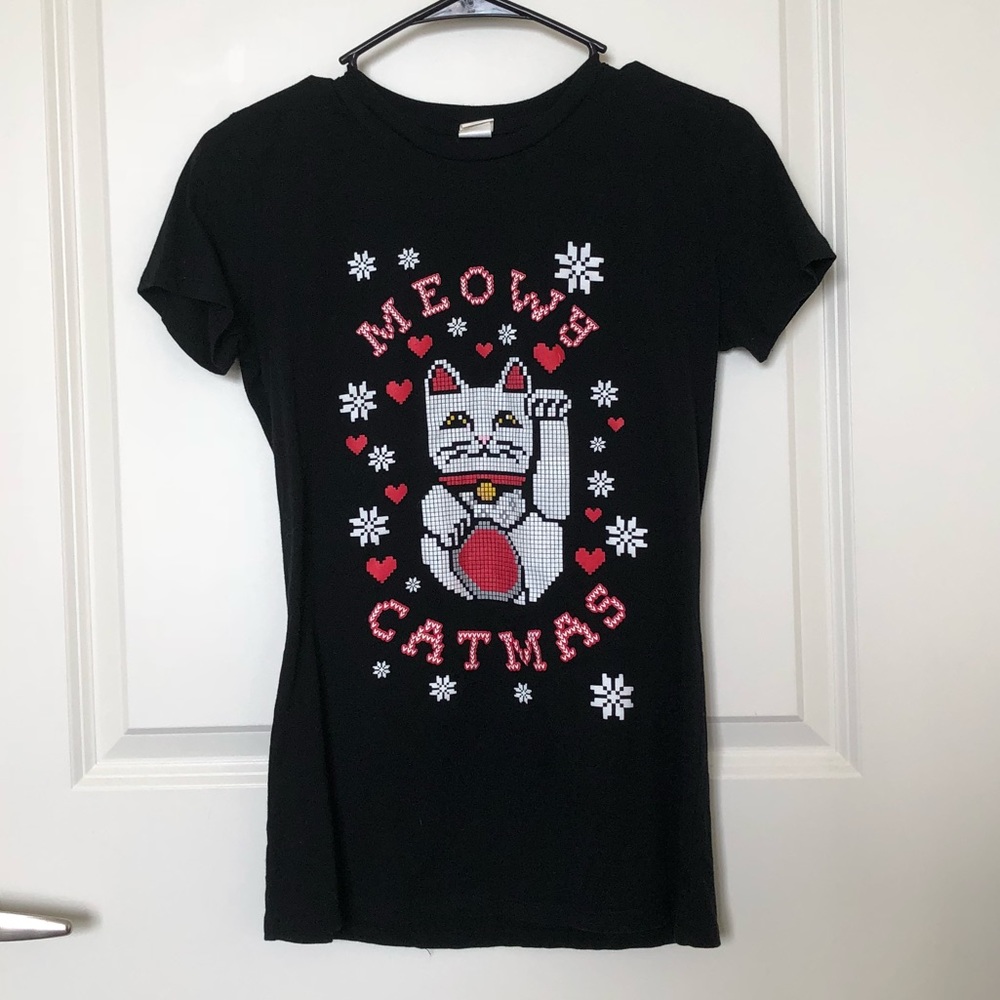 Meowy Christmas T Shirt